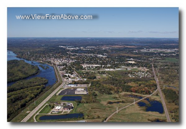 Aerial Photo Portage, Wisconsin