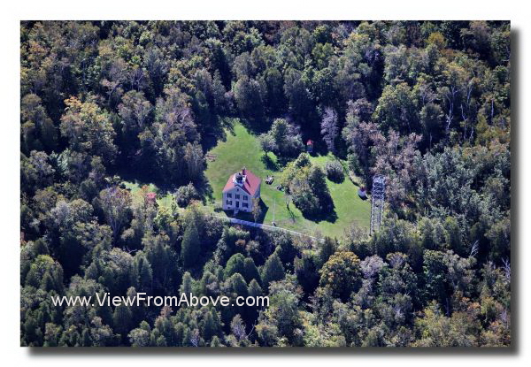 Rock Island Light House Aerial Photo