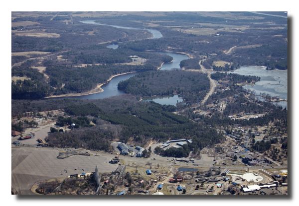Aerial Photos Wisconsin River at Wisconsin Dells